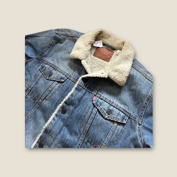 Levi Denim Sherpa Trucker Jacket - Picture 2 of 3